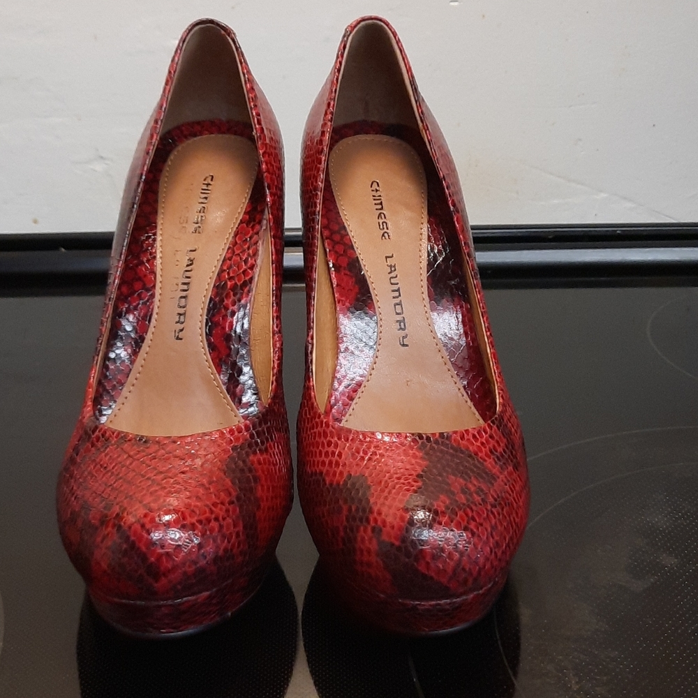 Red party heels